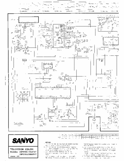 SANYO CEP1593, CEP1793, CEP2193 schematics